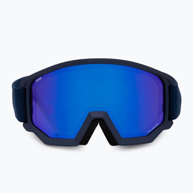 Гірськолижні окуляри UVEX Athletic FM navy matt/mirror blue green 2