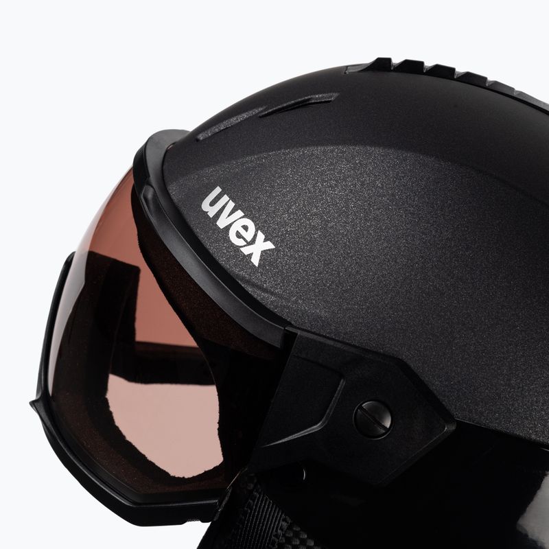 Шолом лижний UVEX Instinct Visor чорний 56/6/261/2003 6