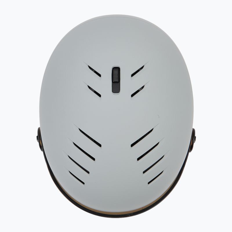 Шолом гірськолижний UVEX Wanted Visor rhino matt/mirror blue/smoke 5