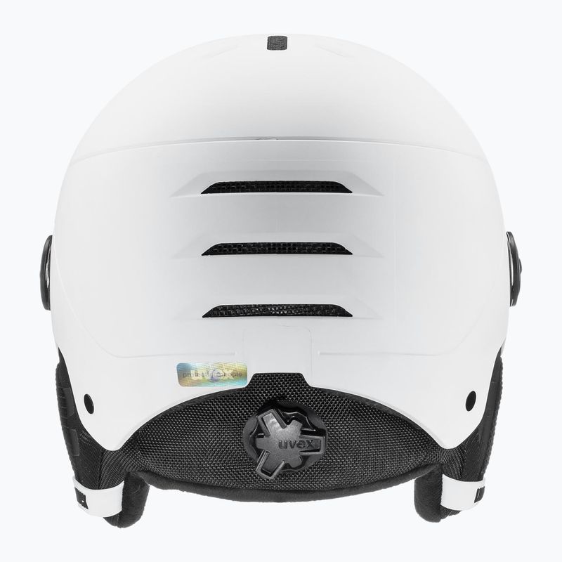 Дитячий лижний шолом UVEX Rocket Visor Jr white/black matt/mirror blue/smoke 3