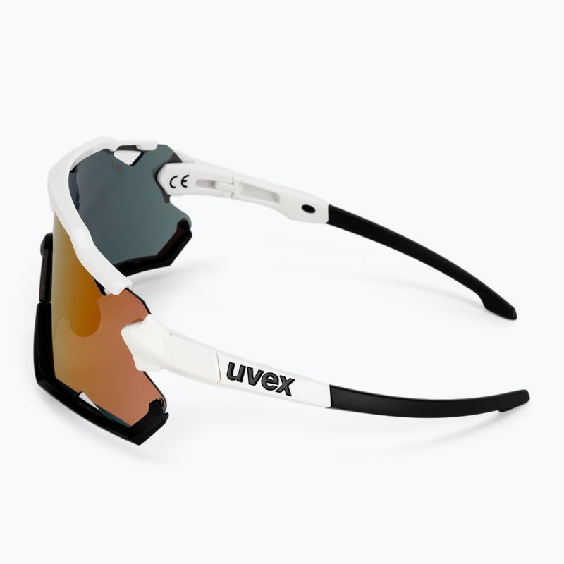 Окуляри велосипедні UVEX Sportstyle 228 white black/mirror red 53/2/067/8206 4