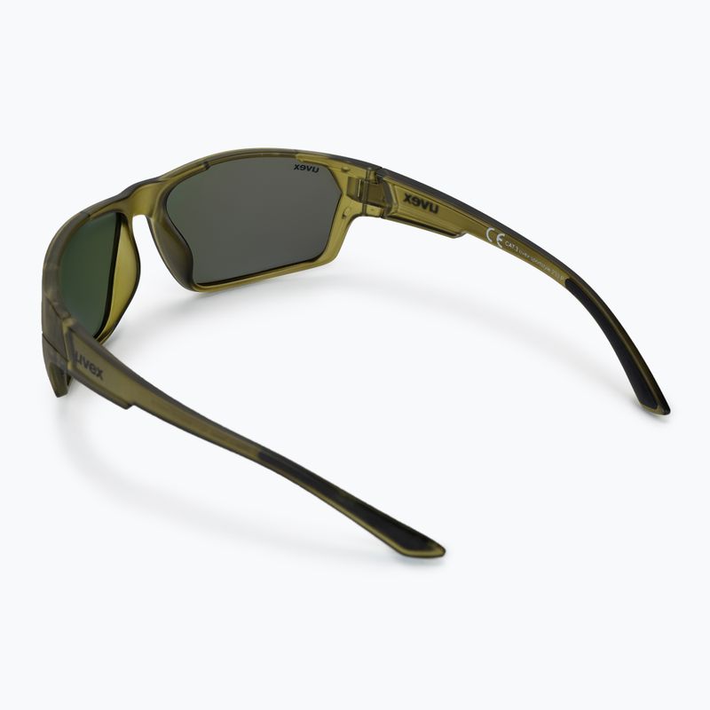 Окуляри велосипедні UVEX Sportstyle 233 P green mat/polavision mirror green S5320977770 2