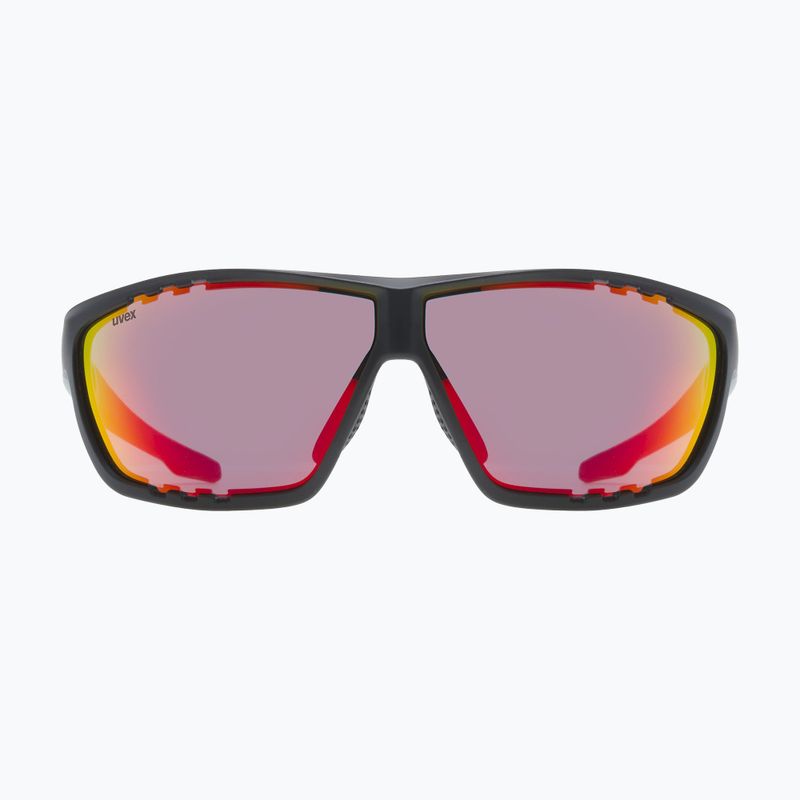 Окуляри сонцезахисні UVEX Sportstyle 706 black/moss matt/mirror red 3