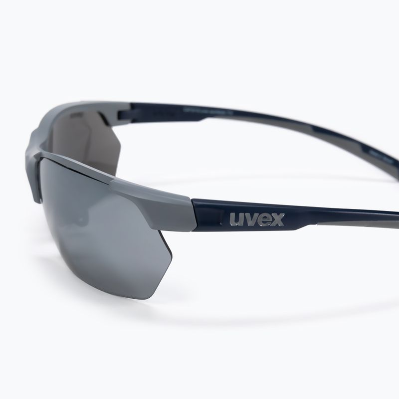 Окуляри сонячні UVEX Sportstyle 114 rhino deep space mat/litemirror silver/litemirror orange/clear 53/0/939/5416 4