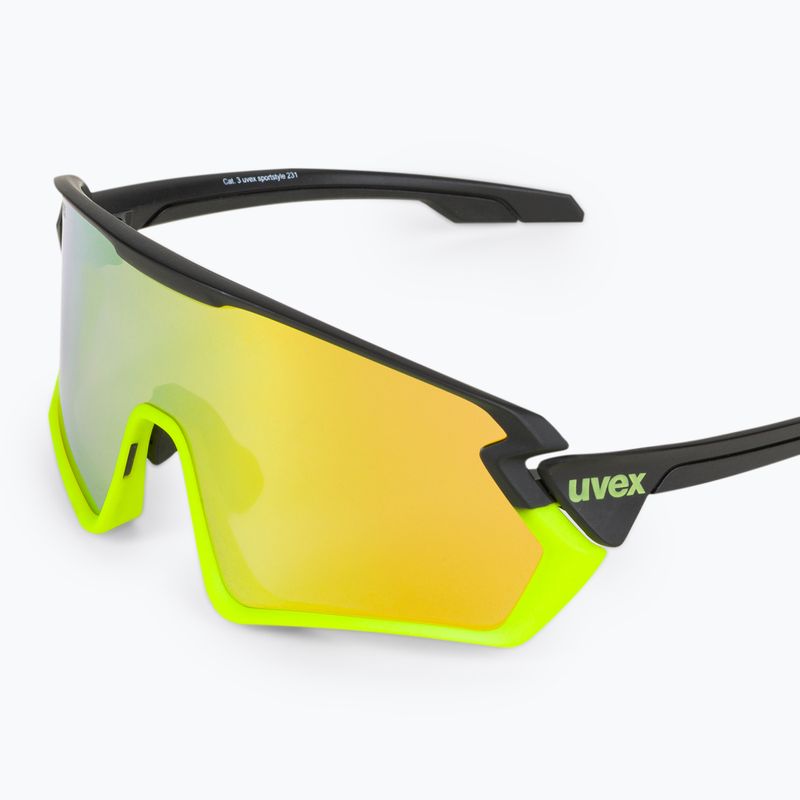 Окуляри велосипедні UVEX Sportstyle 231 black yellow mat/mirror yellow S5320652616 5