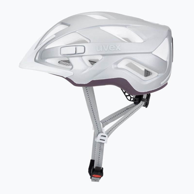 Шолом велосипедний UVEX City Active silver/plum matt 3