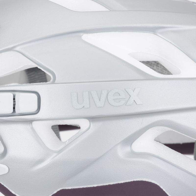 Шолом велосипедний UVEX City Active silver/plum matt 7