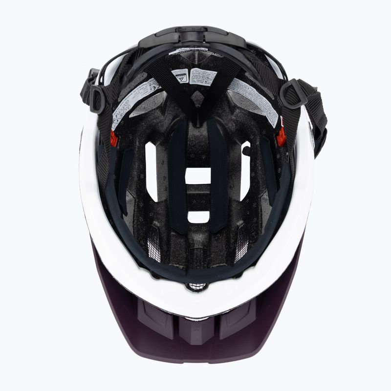 Шолом велосипедний UVEX Quatro CC plum/white matt 5