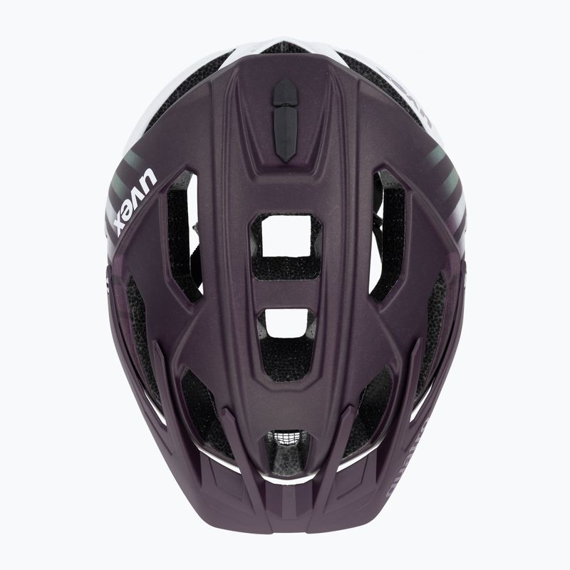 Шолом велосипедний UVEX Quatro CC plum/white matt 6