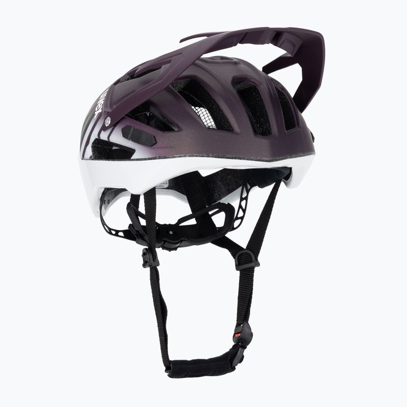 Шолом велосипедний UVEX Quatro CC plum/white matt 8