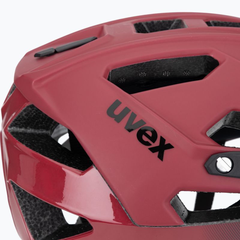 Шолом велосипедний UVEX Quatro CC red/black matt 7