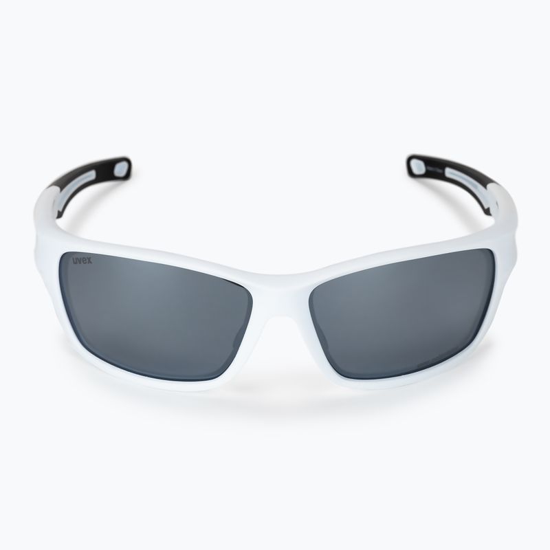Окуляри велосипедні UVEX Sportstyle 232 P white mat/polavision mirror silver S5330028850 3