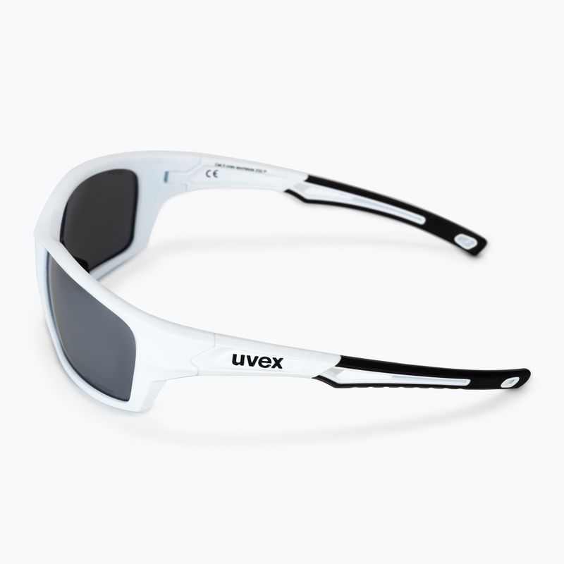 Окуляри велосипедні UVEX Sportstyle 232 P white mat/polavision mirror silver S5330028850 4