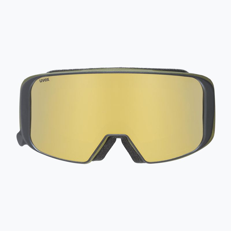 Маска лижна UVEX Saga TO croco mat/mirror gold/lasergold lite/clear 55/1/351/8030 9