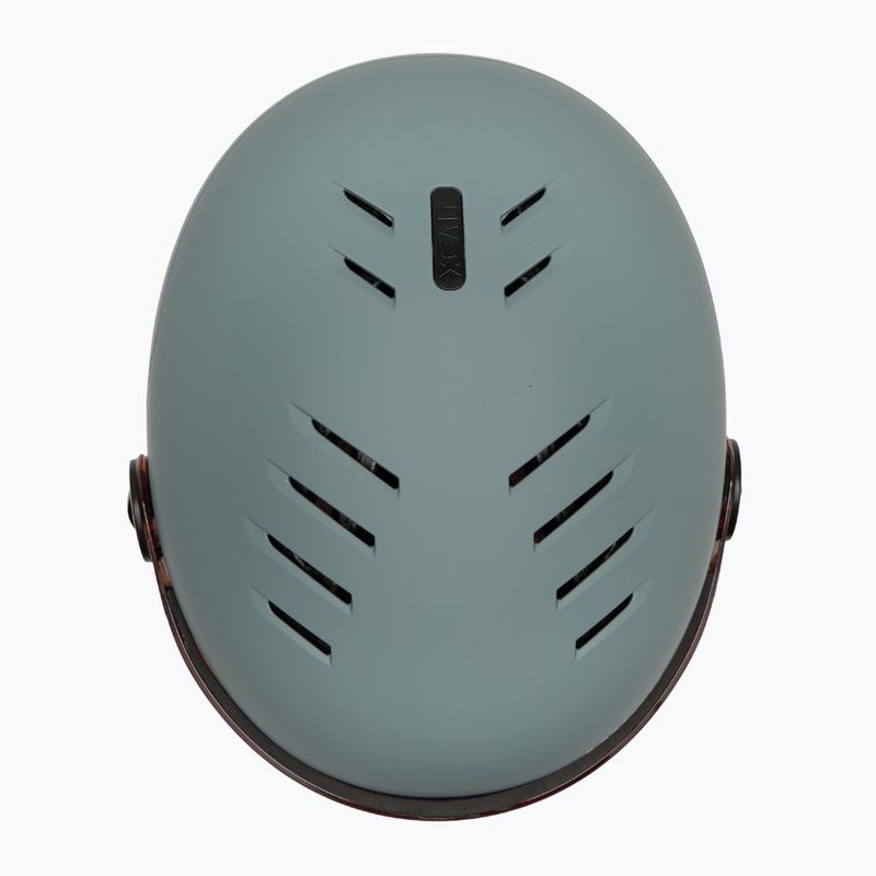 Шолом гірськолижний дитячий UVEX Rocket Visor Jr rhino/blush matt/mirror silver/lasergold lite 6