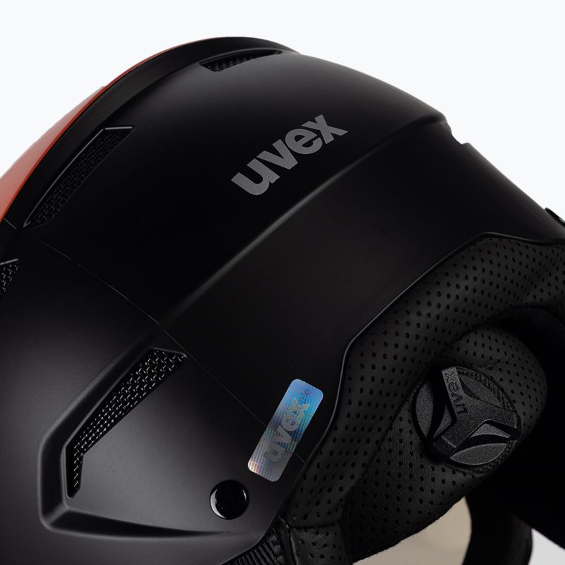 Шолом лижний UVEX Instinct Visor чорно-червоний 56/6/260/7005 7