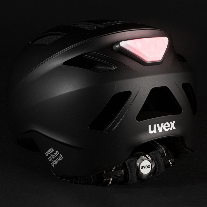 Шолом велосипедний UVEX Urban Planet LED чорний 41/0/065/01/17 6