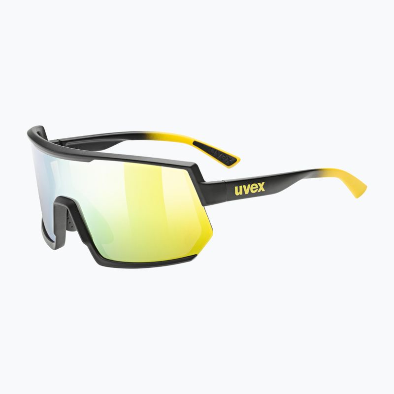 Окуляри велосипедні UVEX Sportstyle 235 sunbee black mat/mirror yellow 53/3/003/2616