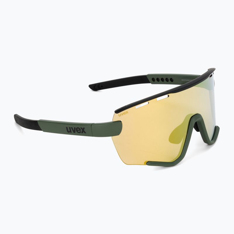 Окуляри велосипедні UVEX Sportstyle 236 Set moss green black mat/mirror yellow 53/3/004/7216 2
