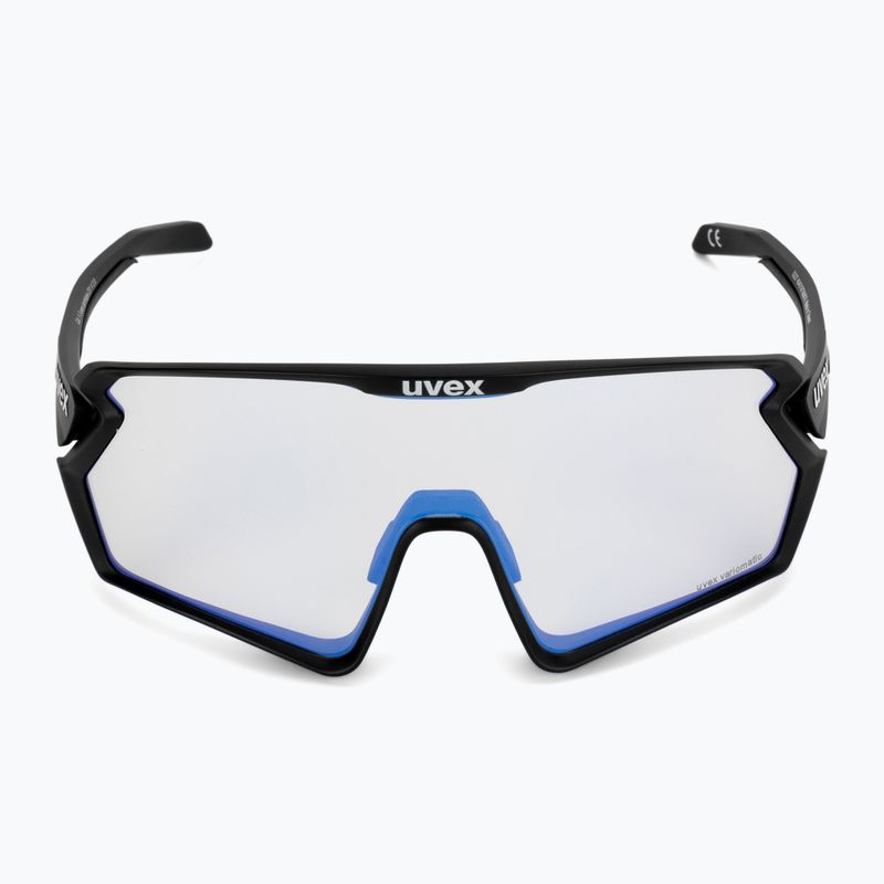 Окуляри велосипедні UVEX Sportstyle 231 2.0 V black mat/litemirror blue 53/3/028/2204 3