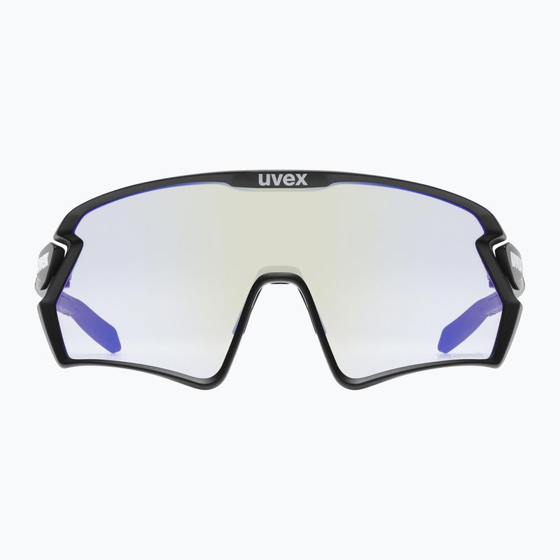 Окуляри велосипедні UVEX Sportstyle 231 2.0 V black mat/litemirror blue 53/3/028/2204 7
