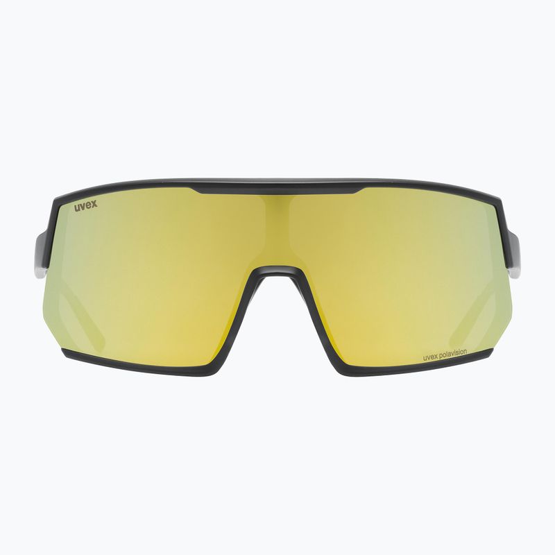 Окуляри велосипедні UVEX Sportstyle 235 P black mat/mirror yellow 53/3/032/2230 6