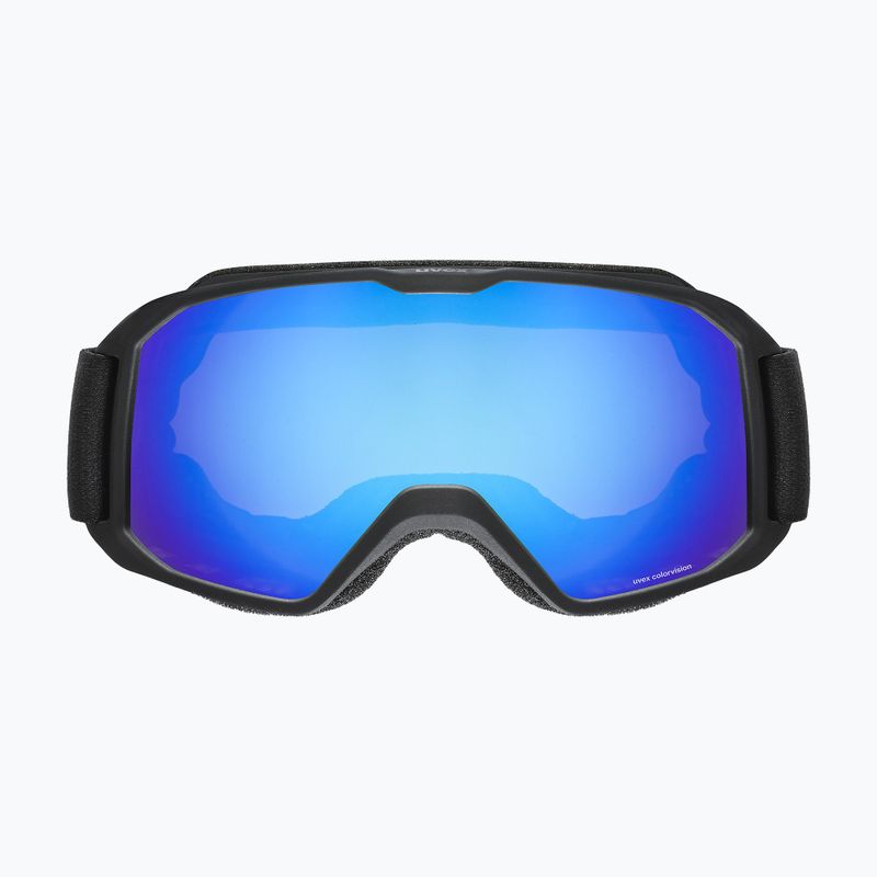 Окуляри лижні UVEX Xcitd CV black matt/mirror blue green 2