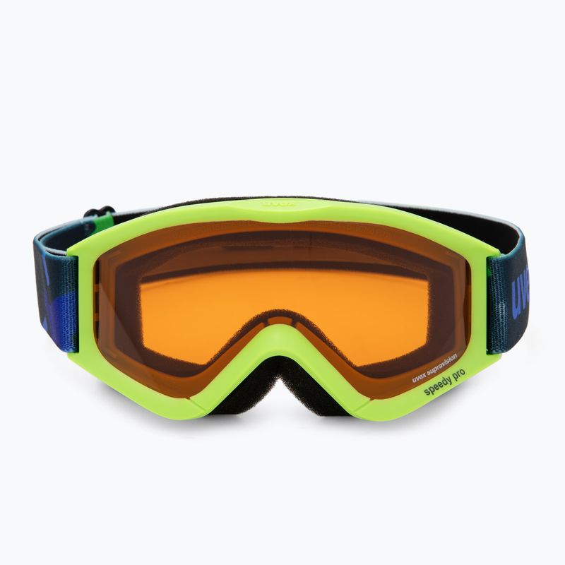 Дитячі гірськолижні окуляри UVEX Speedy Pro Jr light green/lasergold clear 2