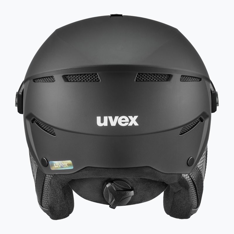 Гірськолижний шолом UVEX Instinct Visor PRO V чорний матовий/сріблястий/сріблястий 2