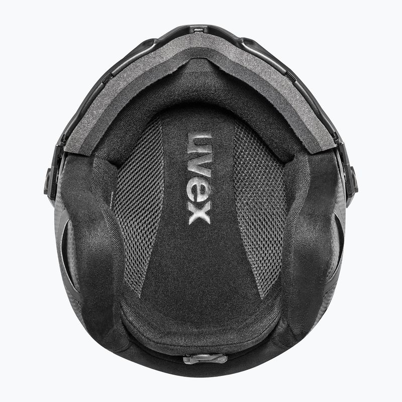 Шолом гірськолижний UVEX Instinct Visor PRO V black matt/silver/silver 4