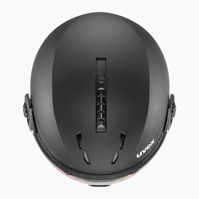 Шолом гірськолижний UVEX Instinct Visor PRO V black matt/silver/silver 5