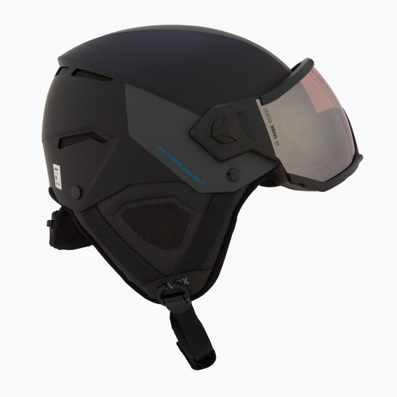 Шолом гірськолижний UVEX Instinct Visor PRO V black matt/silver/silver 6