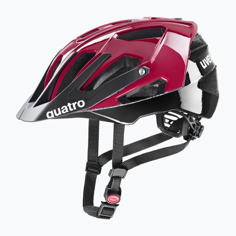 Шолом велосипедний UVEX Quatro ruby red/black 6