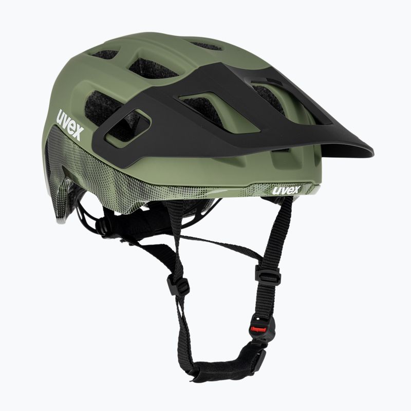 Шолом велосипедний UVEX React MIPS moss green/black matt