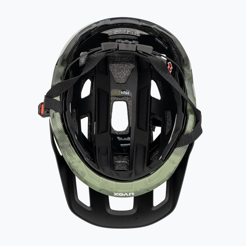 Шолом велосипедний UVEX React MIPS moss green/black matt 5
