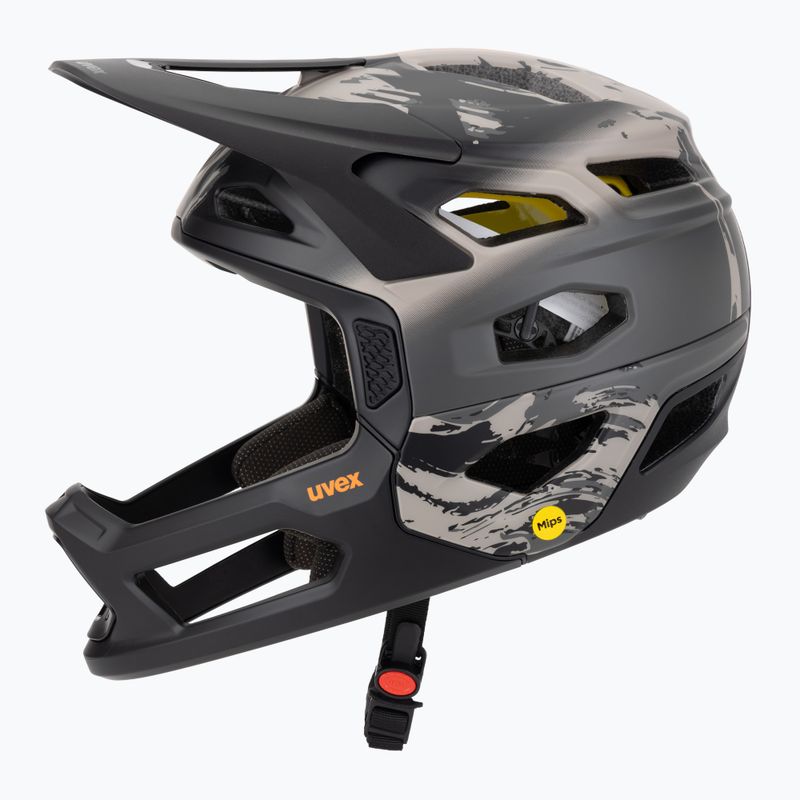 Шолом велосипедний UVEX Revolt MIPS oak brown/orange matt 3