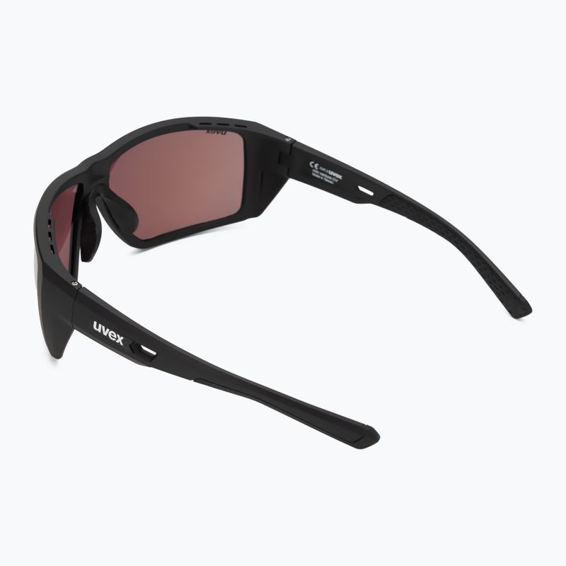Окуляри сонцезахисні UVEX Mtn Venture CV black matt/mirror pink 2
