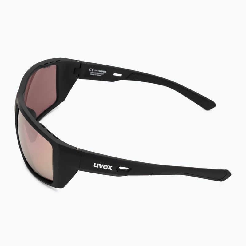 Окуляри сонцезахисні UVEX Mtn Venture CV black matt/mirror pink 4