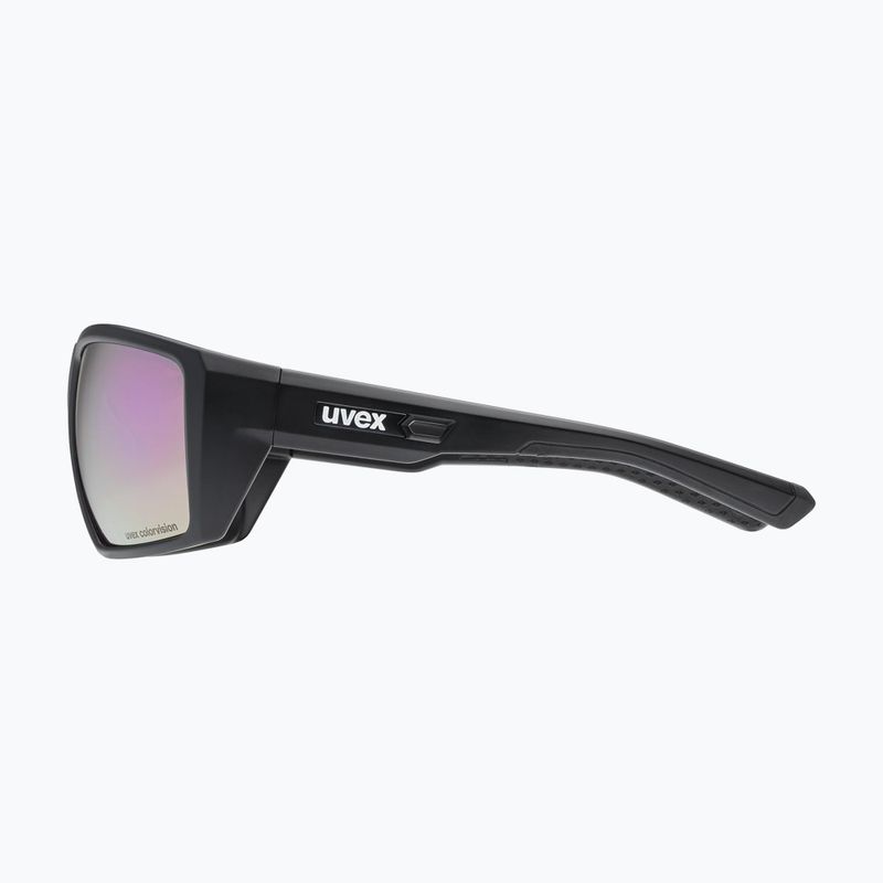 Окуляри сонцезахисні UVEX Mtn Venture CV black matt/mirror pink 4