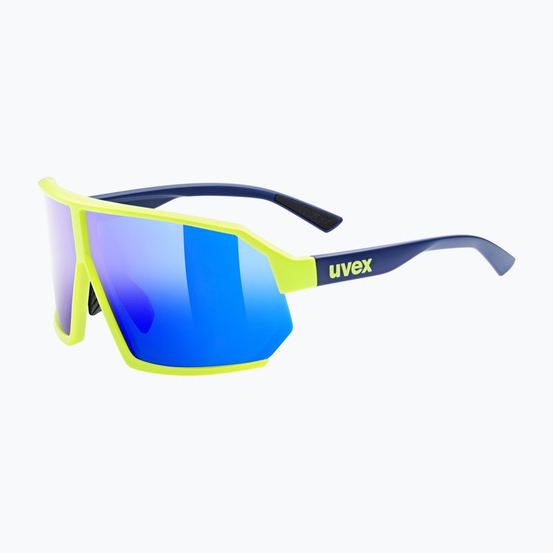 Окуляри сонцезахисні UVEX Sportstyle 237 yellow blue matt/mirror blue