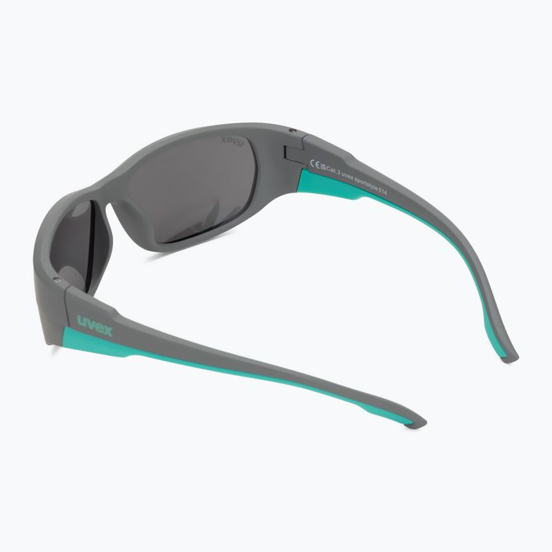 Окуляри сонцезахисні дитячі UVEX Sportstyle 514 grey matt/mirror silver 2