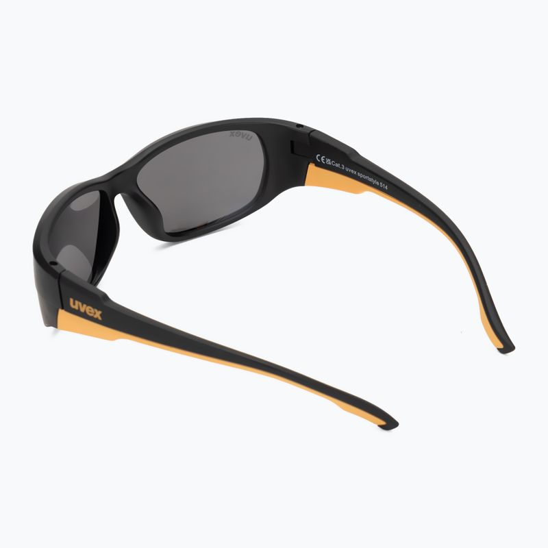 Окуляри сонцезахисні дитячі UVEX Sportstyle 514 black matt/mirror silver 2