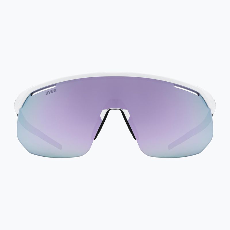 Окуляри сонцезахисні UVEX Pace One white matt/mirror lavender 2