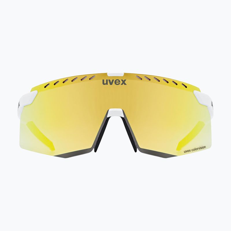 Окуляри сонцезахисні UVEX Pace Stage CV white matt/mirror gold 2