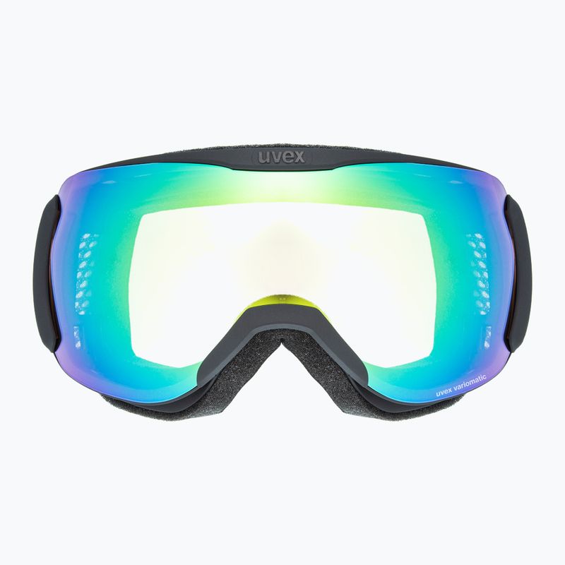 Окуляри лижні UVEX Downhill 2100 V black matt/mirror green clear 2