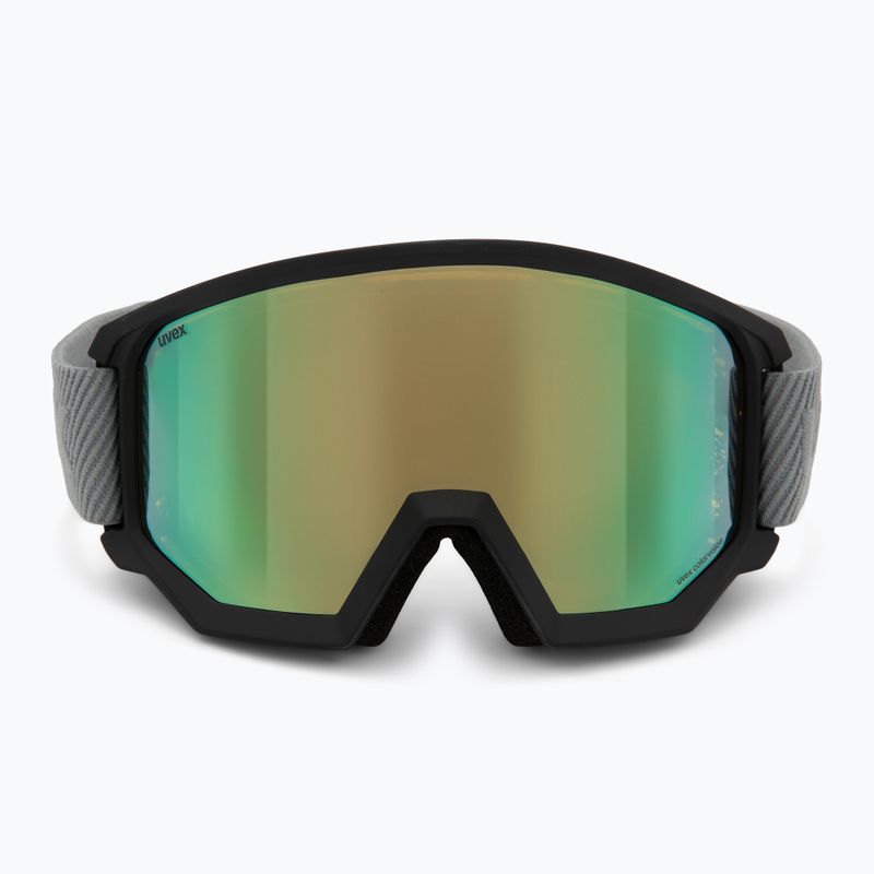 Окуляри гірськолижні UVEX Athletic CV black matt/mirror opal colorvision yellow 2
