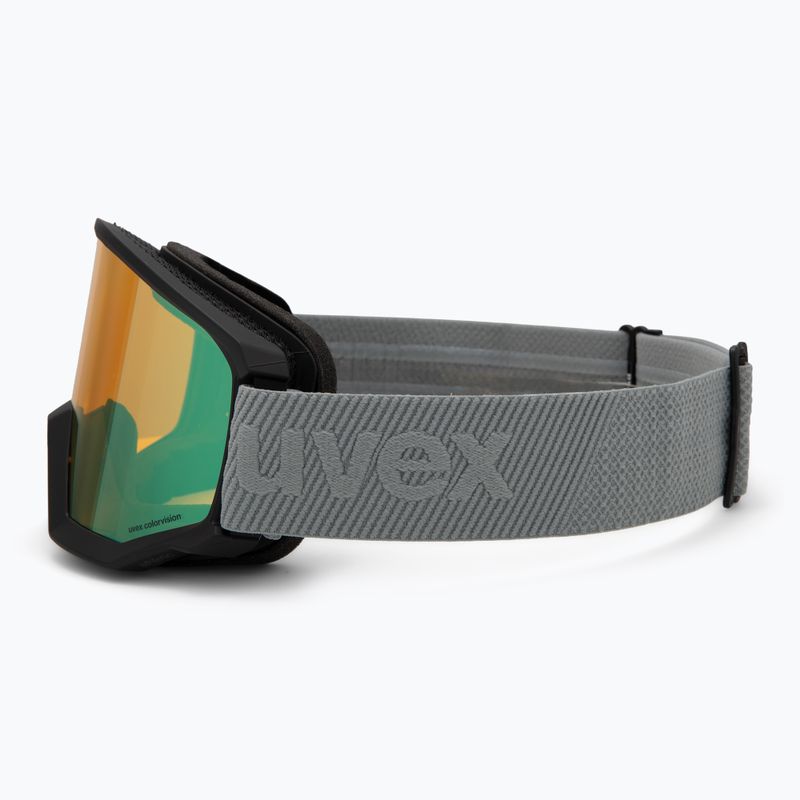 Окуляри гірськолижні UVEX Athletic CV black matt/mirror opal colorvision yellow 4