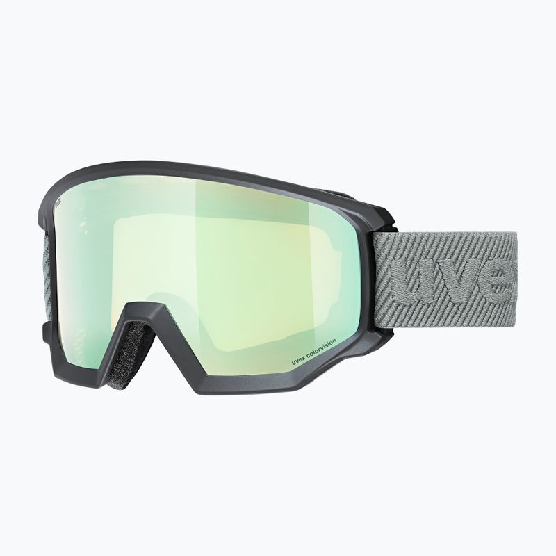Лижні окуляри UVEX Athletic CV black matt/mirror opal colorvision yellow