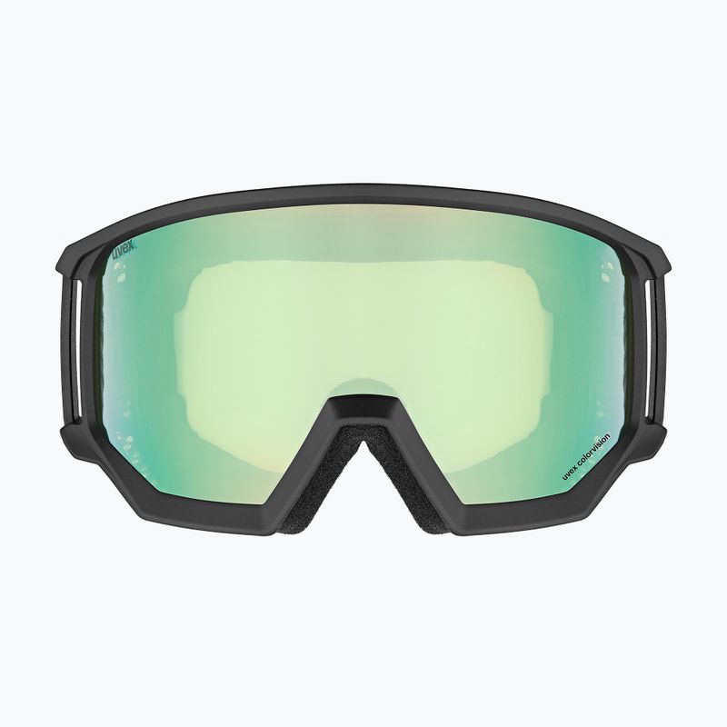 Лижні окуляри UVEX Athletic CV black matt/mirror opal colorvision yellow 2