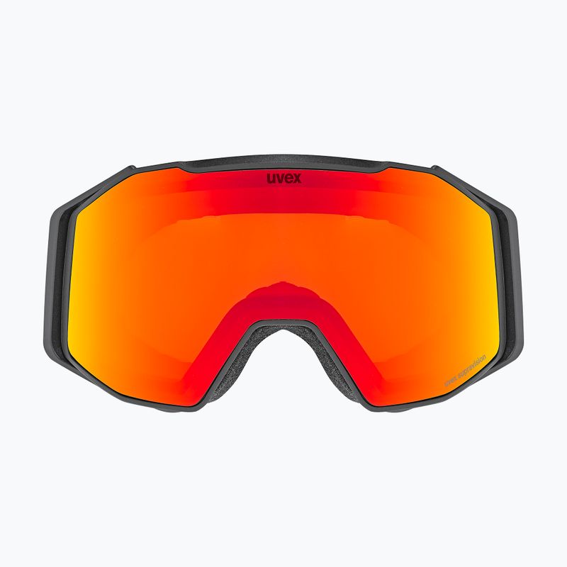 Окуляри лижні UVEX Gravity FM black matt/mirror red orange clear 2